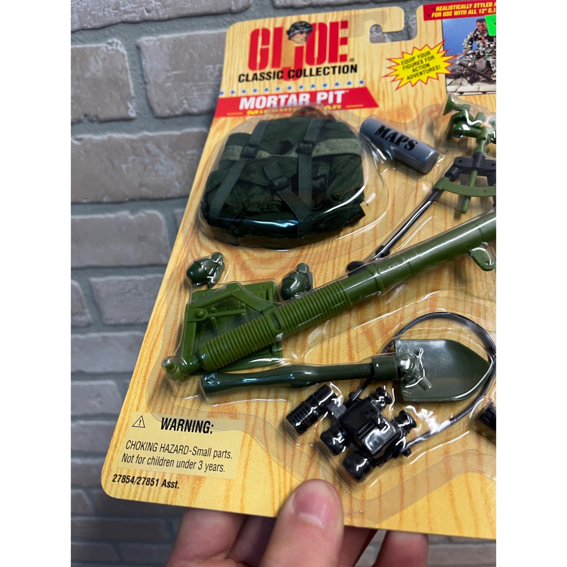 Vintage GI Joe Classic Collection Mortar Pit Mission Gear NOS NEW Hasbro 1997