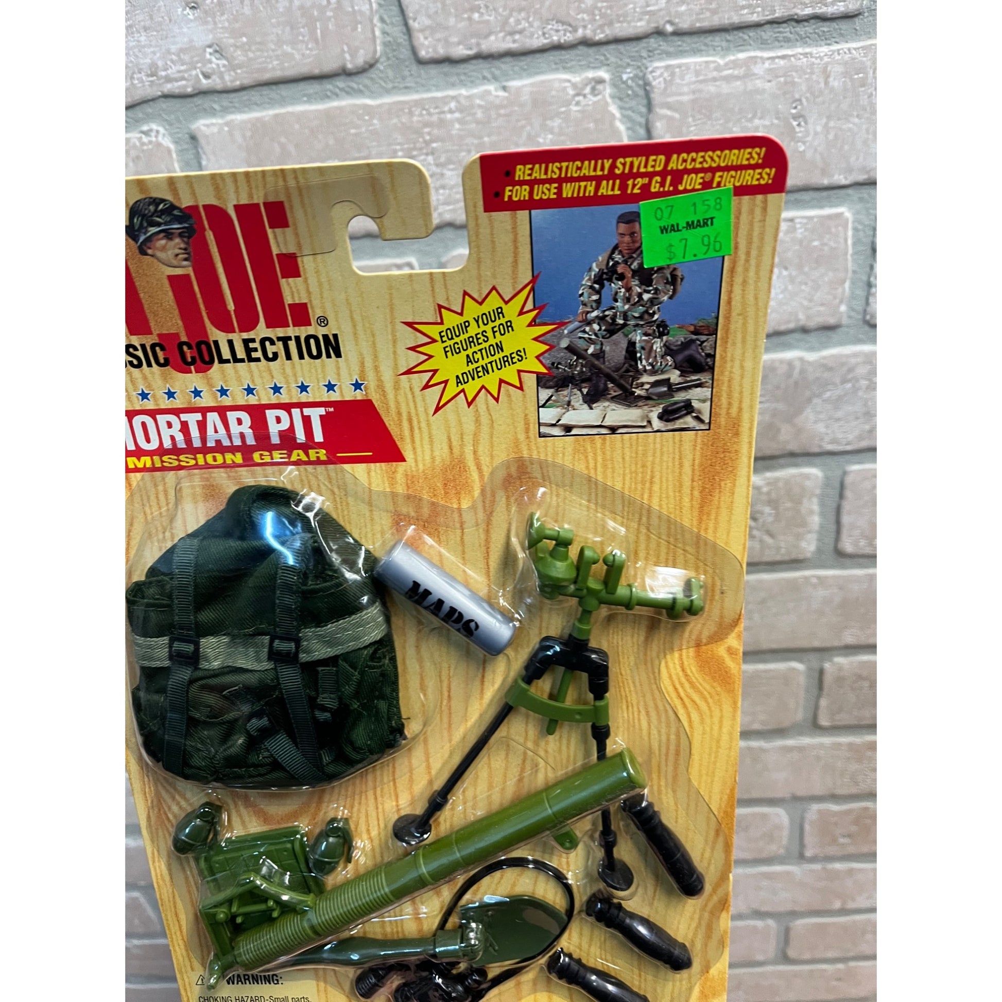 Vintage GI Joe Classic Collection Mortar Pit Mission Gear NOS NEW Hasbro 1997