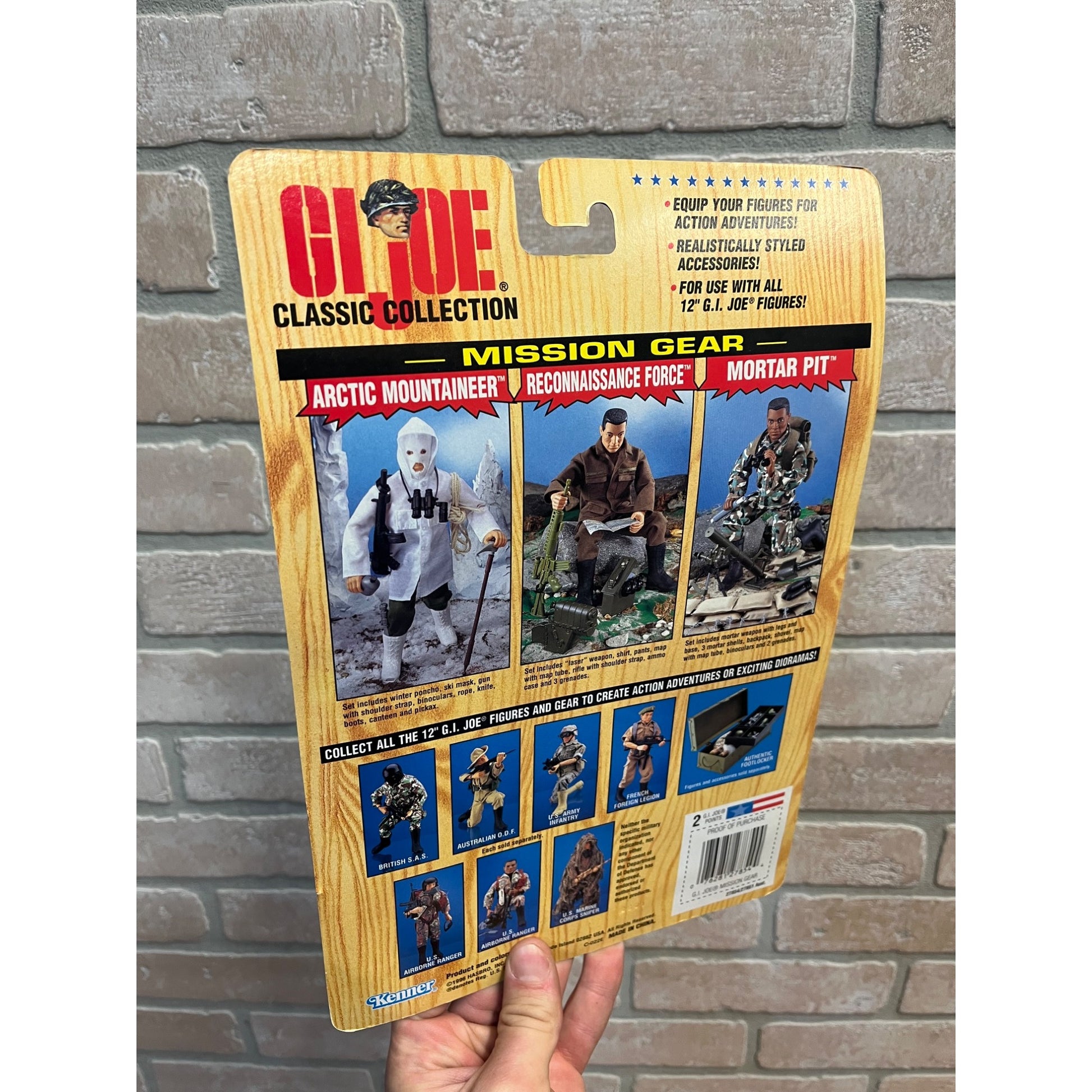 Vintage GI Joe Classic Collection Mortar Pit Mission Gear NOS NEW Hasbro 1997