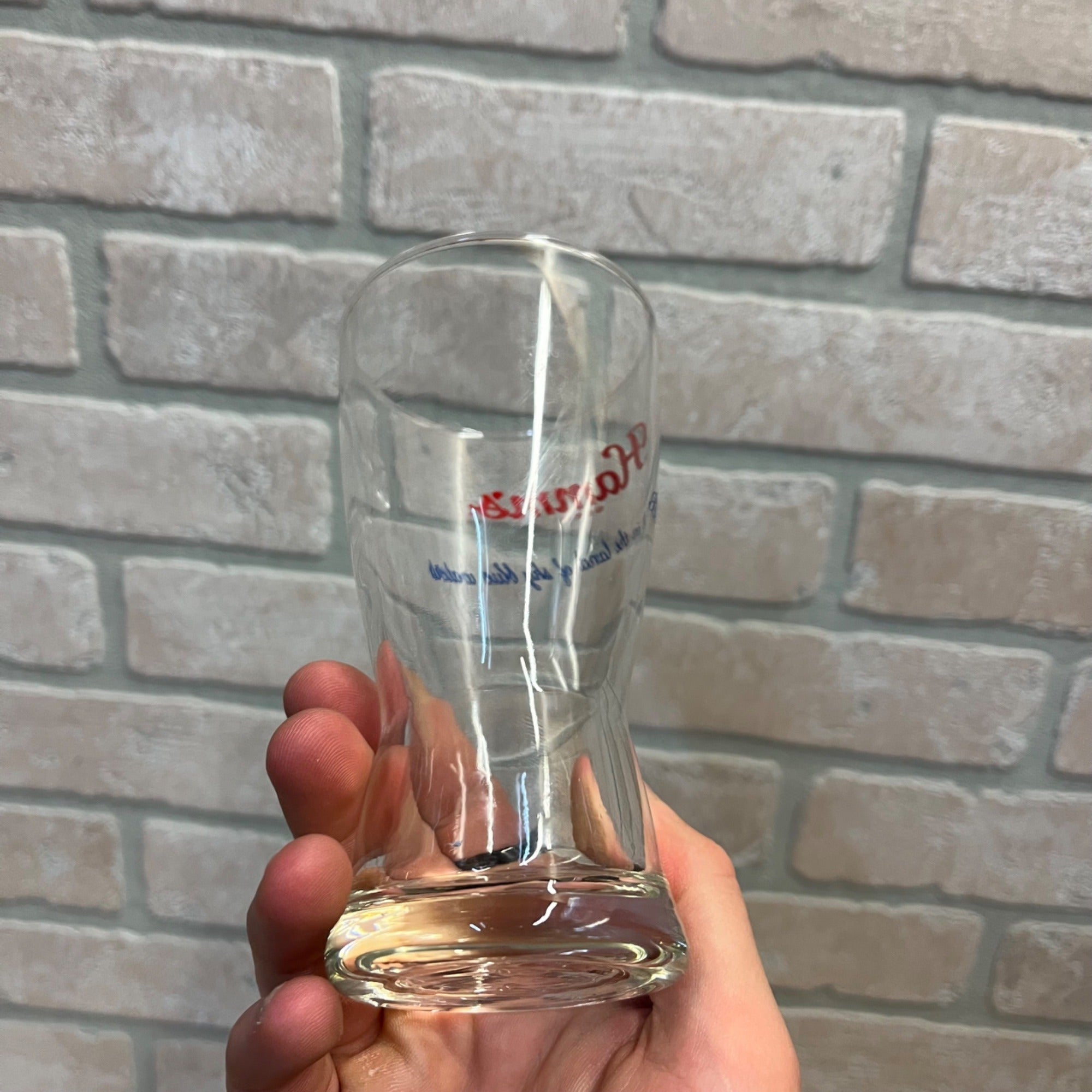 Vintage Hamm's Beer Pilsner 5.25"  Glasses Lot (2) Land of Sky Blue Waters