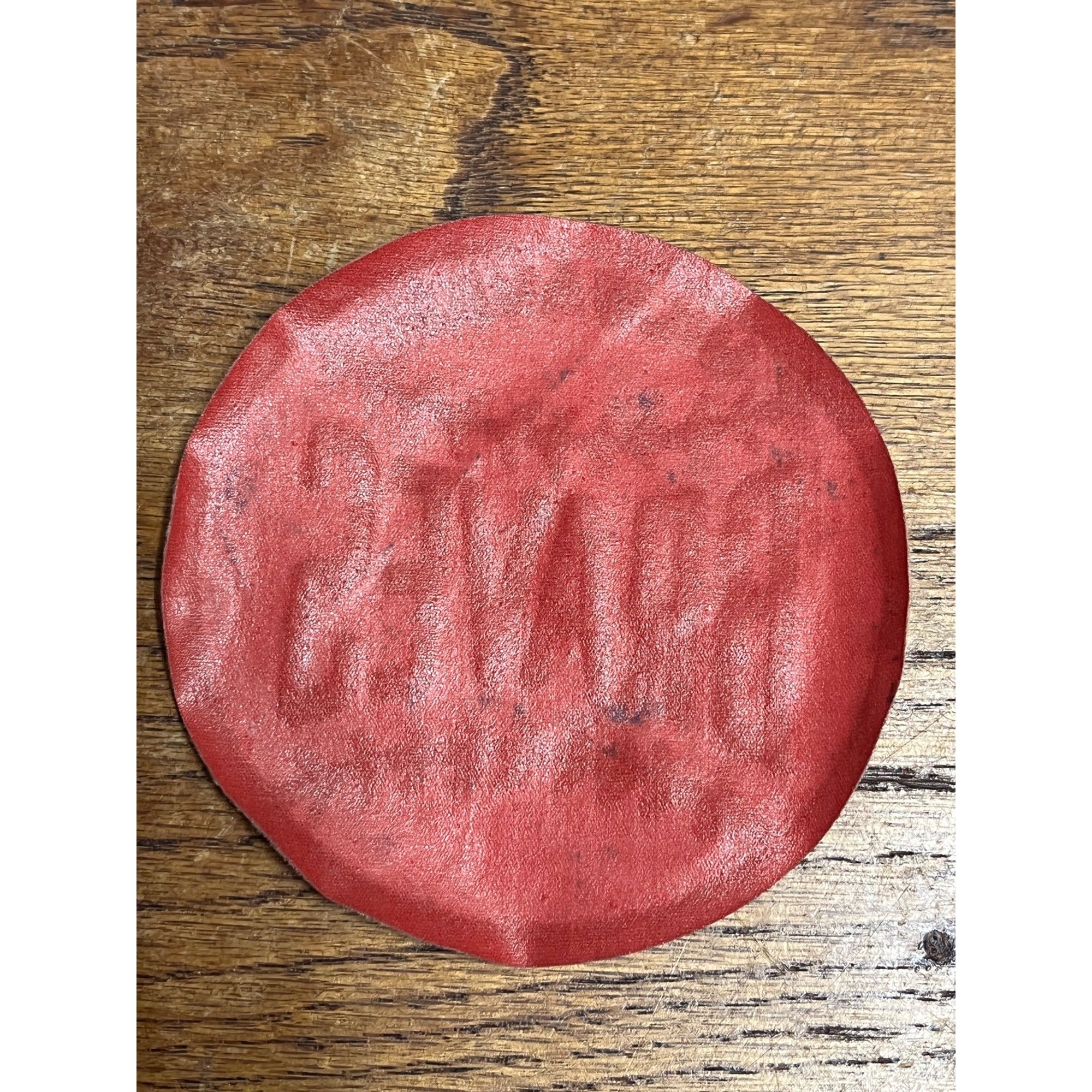 Vintage 1950s Milwaukee Braves Felt Iron-On Red Baseball Jersey Patch Original