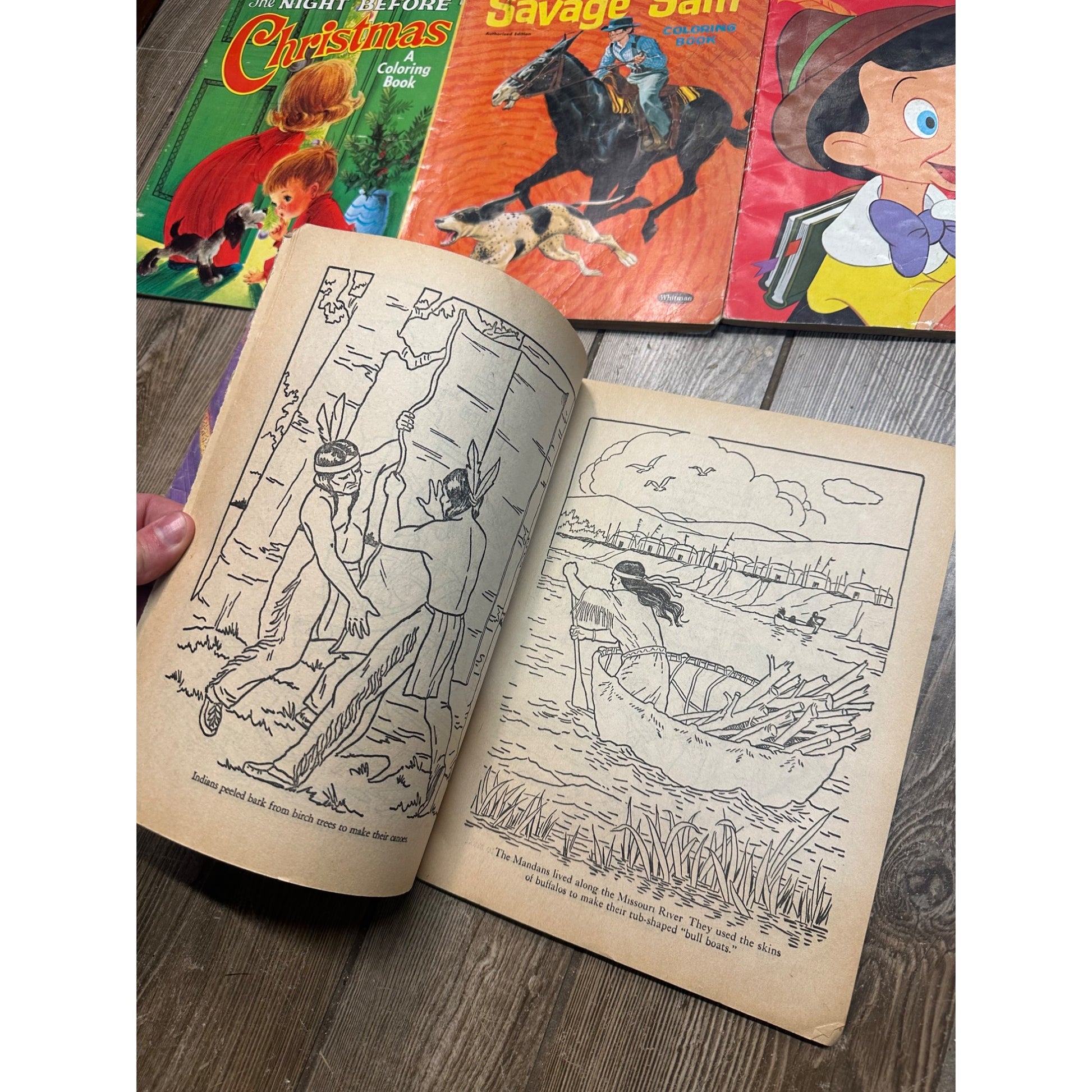Vintage 1960s-1980s Children's Coloring Books Batman Aladdin Peanuts Disney ++