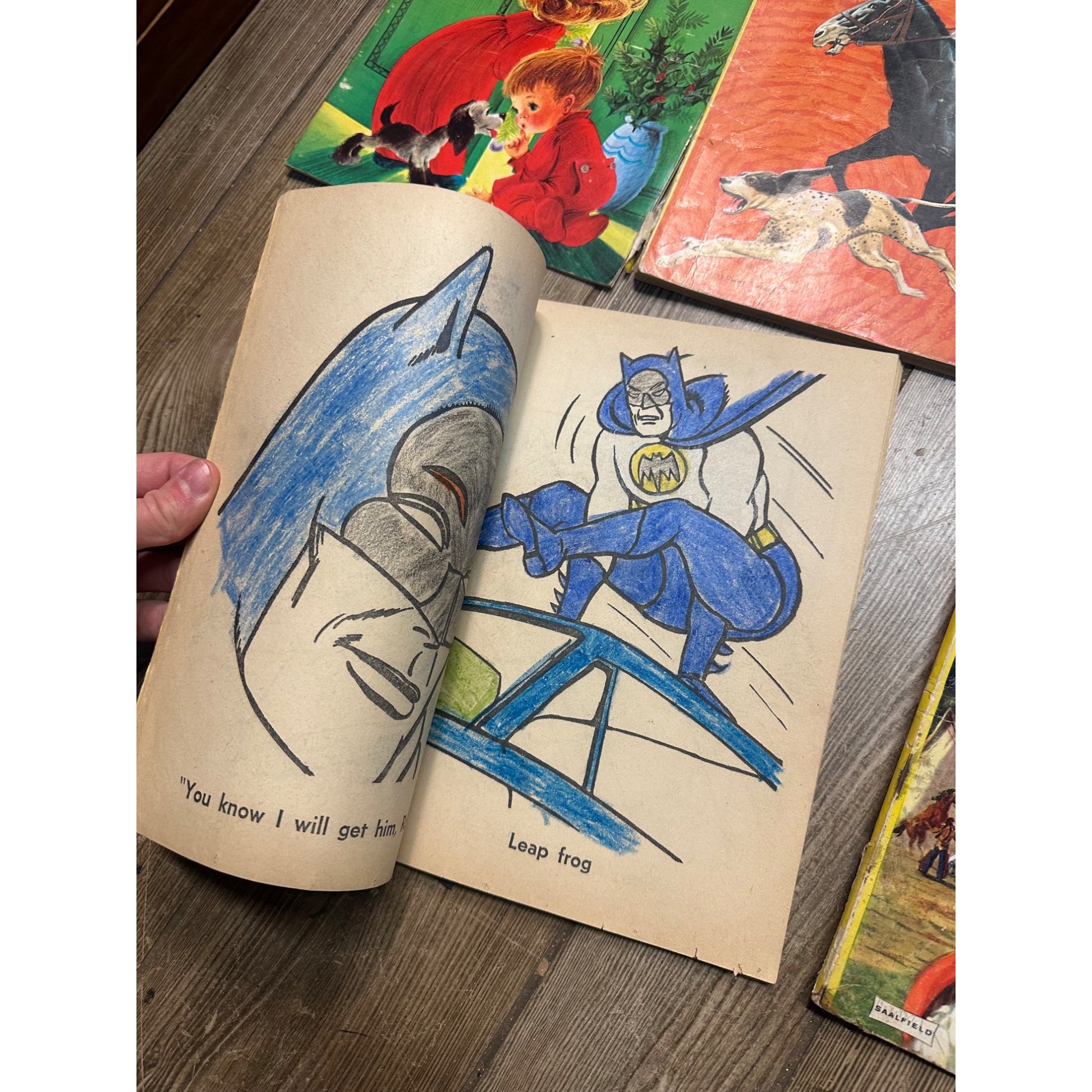 Vintage 1960s-1980s Children's Coloring Books Batman Aladdin Peanuts Disney ++
