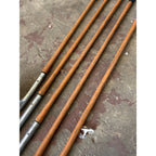 Set 5 Vintage Luther White H&B Wood Shaft Golf Clubs Irons Hickory Era Antique
