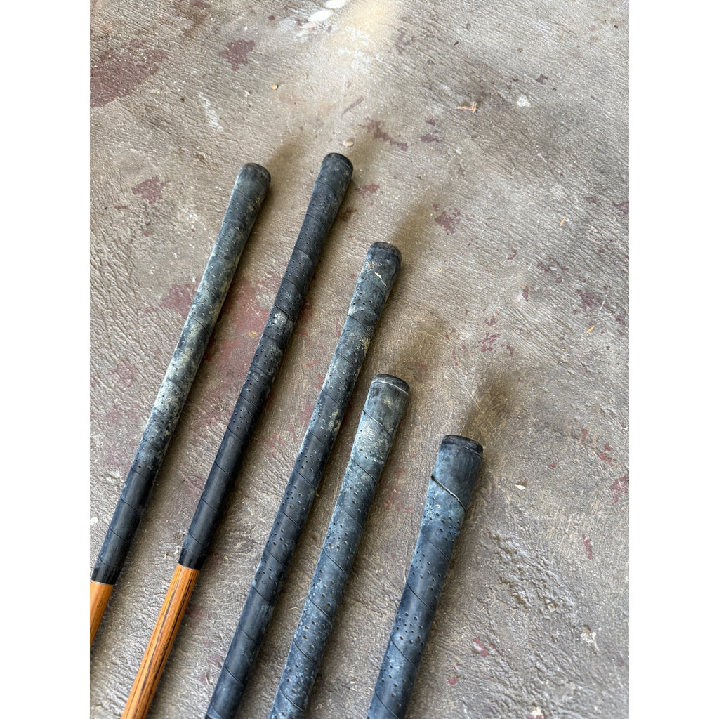 Set 5 Vintage Luther White H&B Wood Shaft Golf Clubs Irons Hickory Era Antique