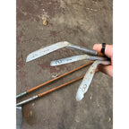 Set 5 Vintage Luther White H&B Wood Shaft Golf Clubs Irons Hickory Era Antique