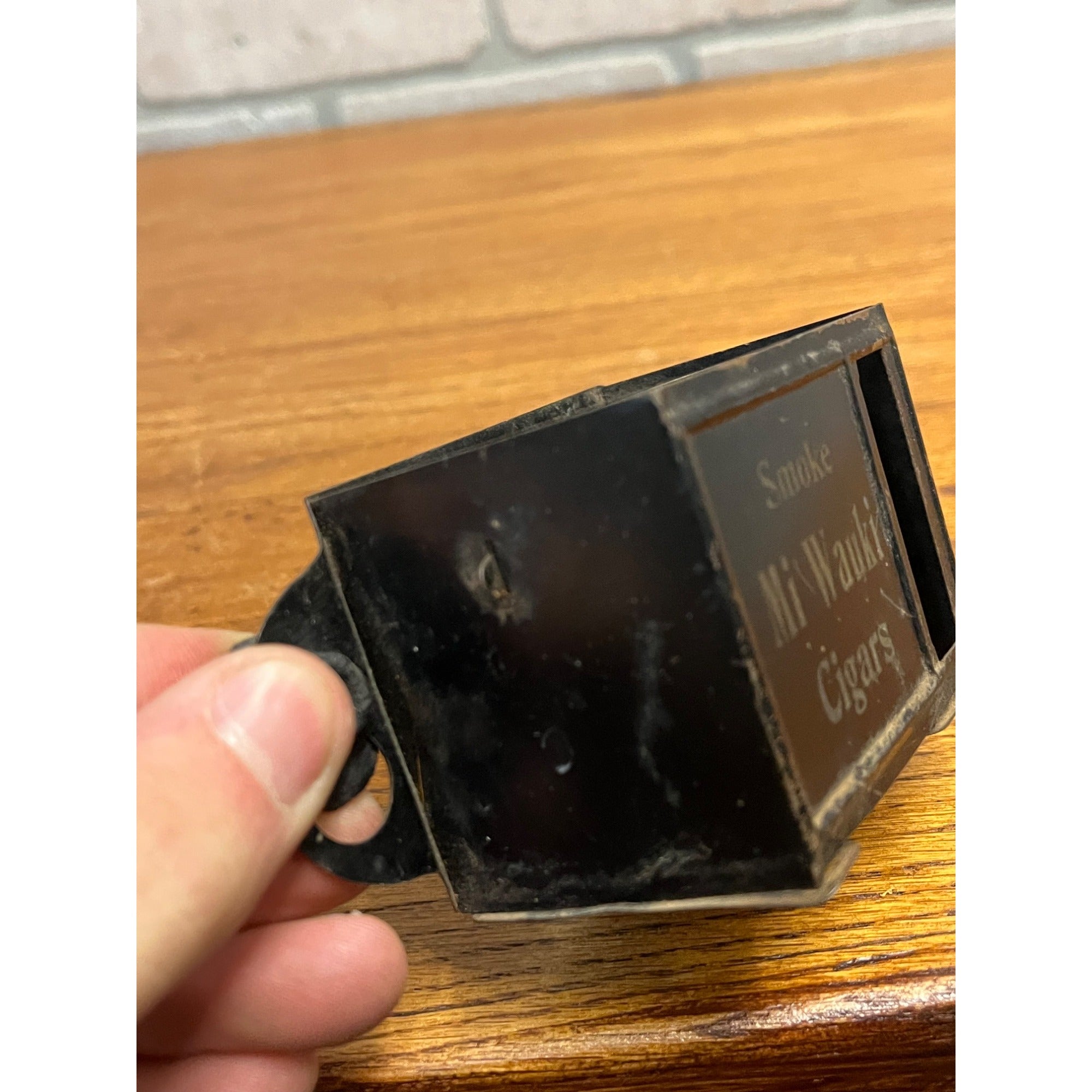 RARE Vintage Mi Wauki Cigars Tin Advertising Match & Cigarette Holder Milwaukee