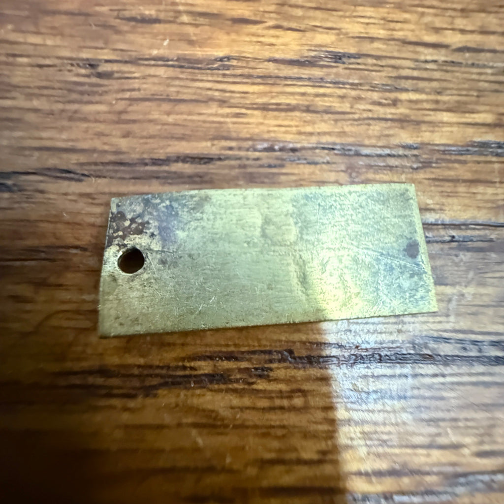 Vintage 1927 Wisconsin Trap Tag Trapping Hunting License