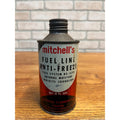 Vintage Mitchell's Fuel Line Gas Line Anti Freeze Tin 12 Fl Oz Chicago Illino Is