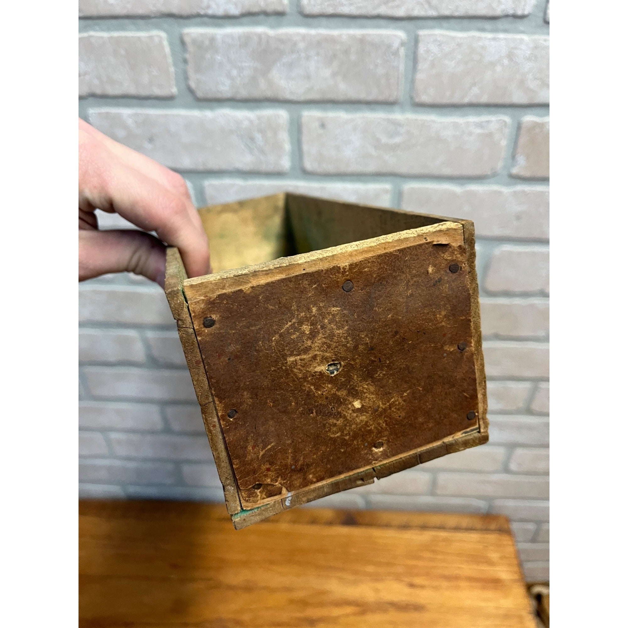 Vintage Cheese Box Lakeshire Bordens Brick 5 Lbs Kitchen Decor