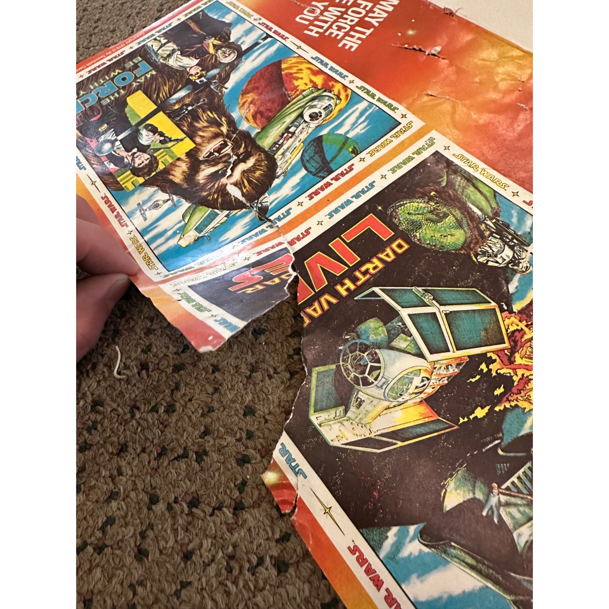 Vintage 1978 Star Wars Craft Master Art Poster Set Chewbacca Vader w/ Original Markers