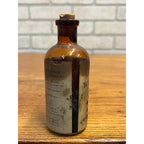 Medicine Amber Bottle Pharmacy Bottle FLUID WILD CHERRY Merrill