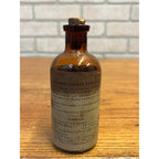Medicine Amber Bottle Pharmacy Bottle FLUID WILD CHERRY Merrill