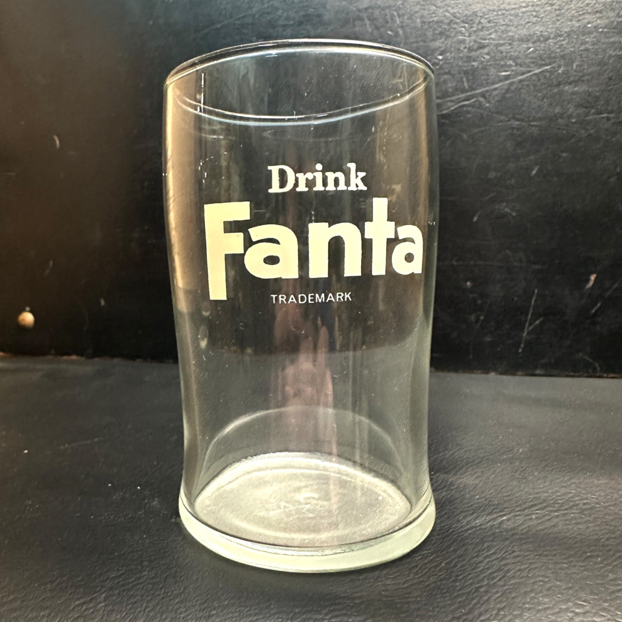 Vintage Drink Fanta Orange Soda Fountain Glass 4" Glass