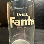 Vintage Drink Fanta Orange Soda Fountain Glass 4" Glass