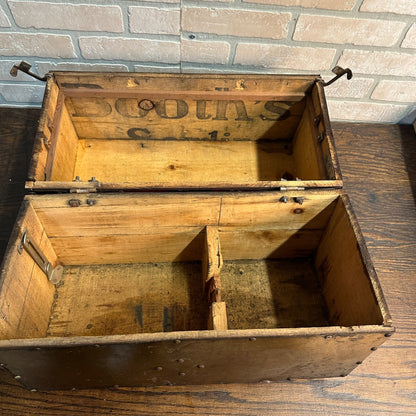 Antique Primitive Swifts Shortening Toolbox Handmade OOAK Soap Crate Folk Art