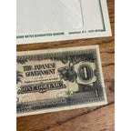 The Japanese Government World War II One 1 Dollar Uncirculated Wartime Currency