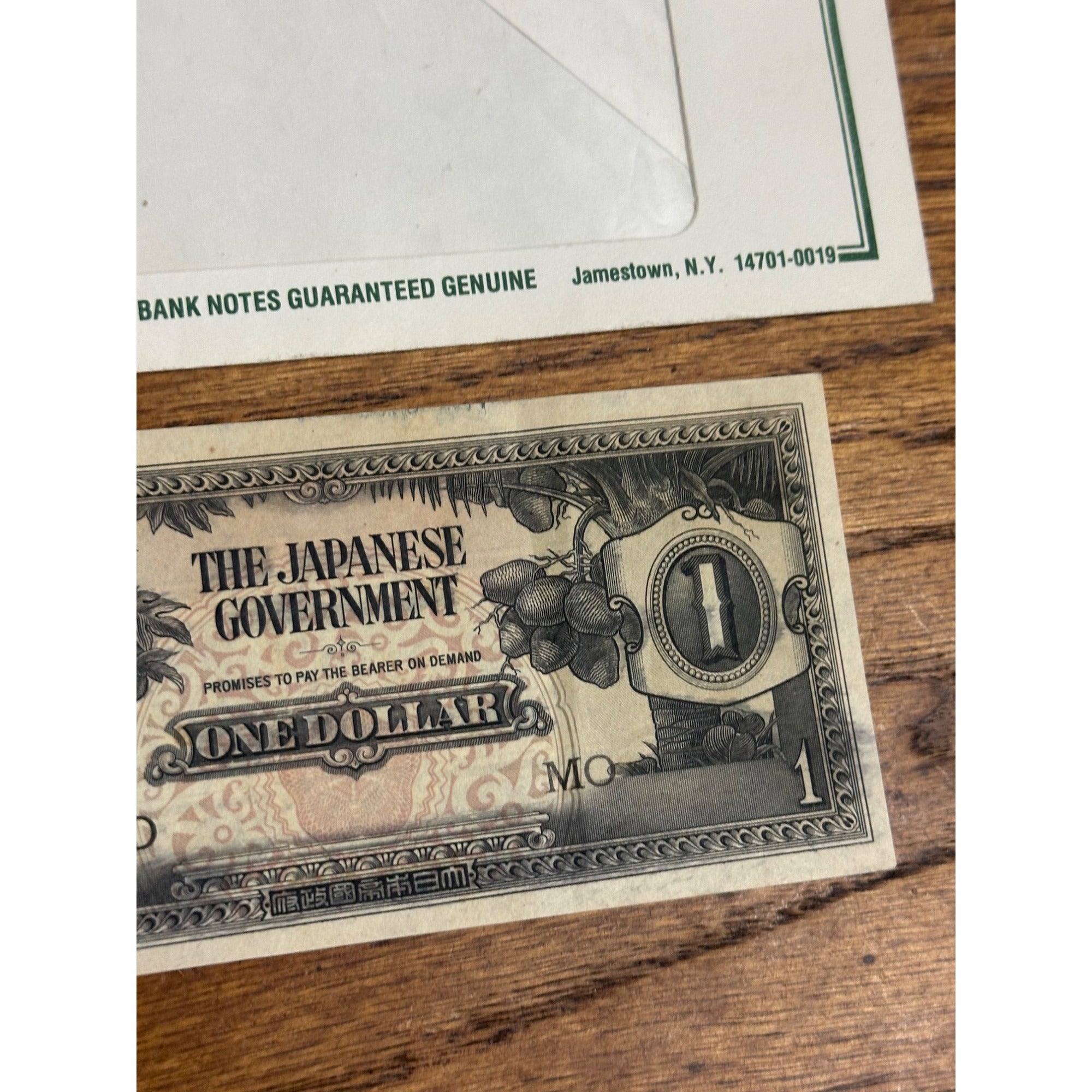 The Japanese Government World War II One 1 Dollar Uncirculated Wartime Currency