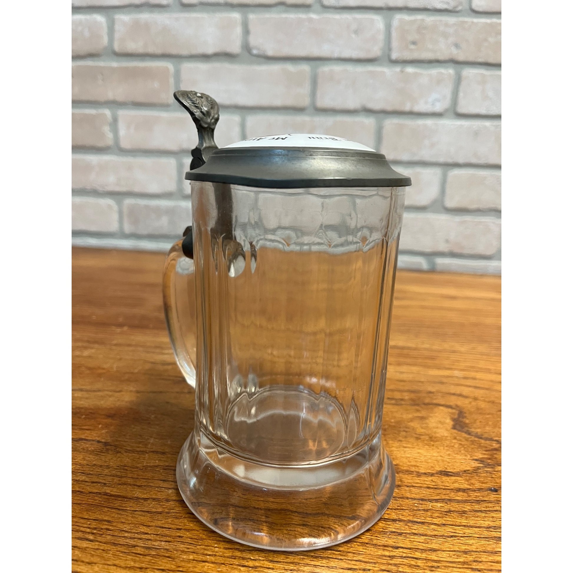 Pre-Prohibition McAvoy's Kloster Brau Alma Mater Glass Advertising Beer Stein Chicago