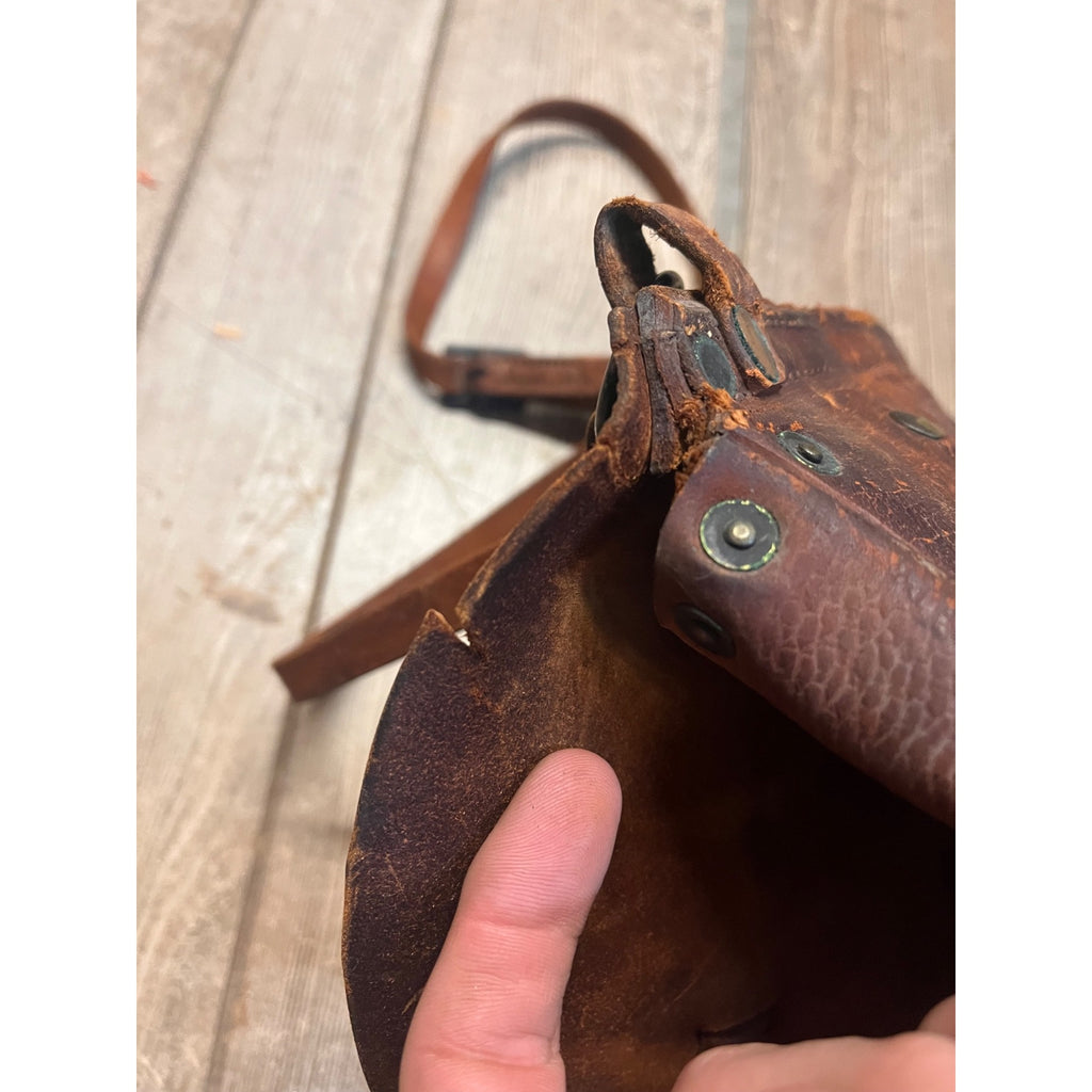 Original 1917 WWI US Cavalry Genuine Leather Saddlebag Messenger Bag WW1