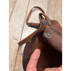 Original 1917 WWI US Cavalry Genuine Leather Saddlebag Messenger Bag WW1