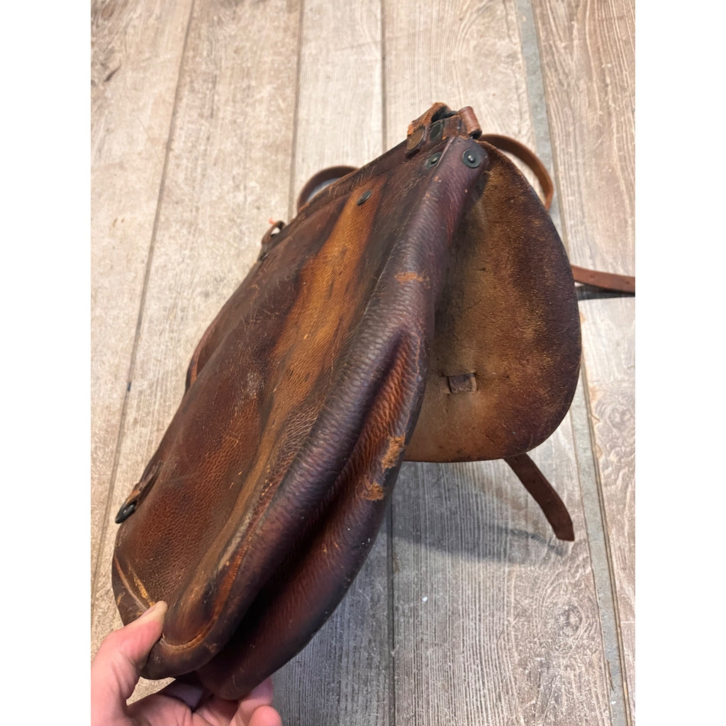 Original 1917 WWI US Cavalry Genuine Leather Saddlebag Messenger Bag WW1