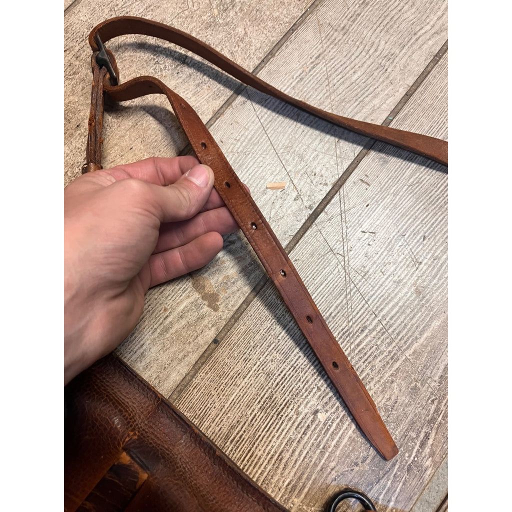 Original 1917 WWI US Cavalry Genuine Leather Saddlebag Messenger Bag WW1