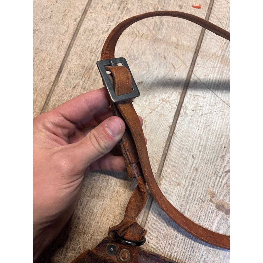 Original 1917 WWI US Cavalry Genuine Leather Saddlebag Messenger Bag WW1