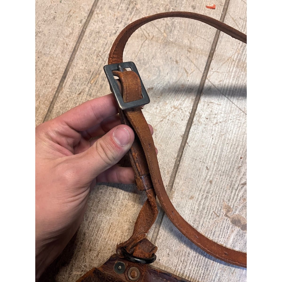 Original 1917 WWI US Cavalry Genuine Leather Saddlebag Messenger Bag WW1