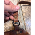 Original 1917 WWI US Cavalry Genuine Leather Saddlebag Messenger Bag WW1