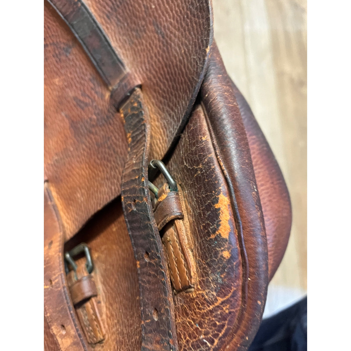 Original 1917 WWI US Cavalry Genuine Leather Saddlebag Messenger Bag WW1