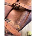 Original 1917 WWI US Cavalry Genuine Leather Saddlebag Messenger Bag WW1