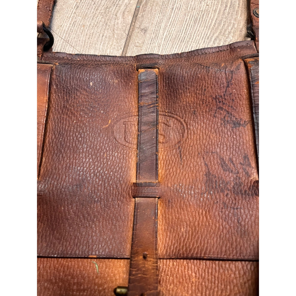 Original 1917 WWI US Cavalry Genuine Leather Saddlebag Messenger Bag WW1