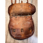 Original 1917 WWI US Cavalry Genuine Leather Saddlebag Messenger Bag WW1