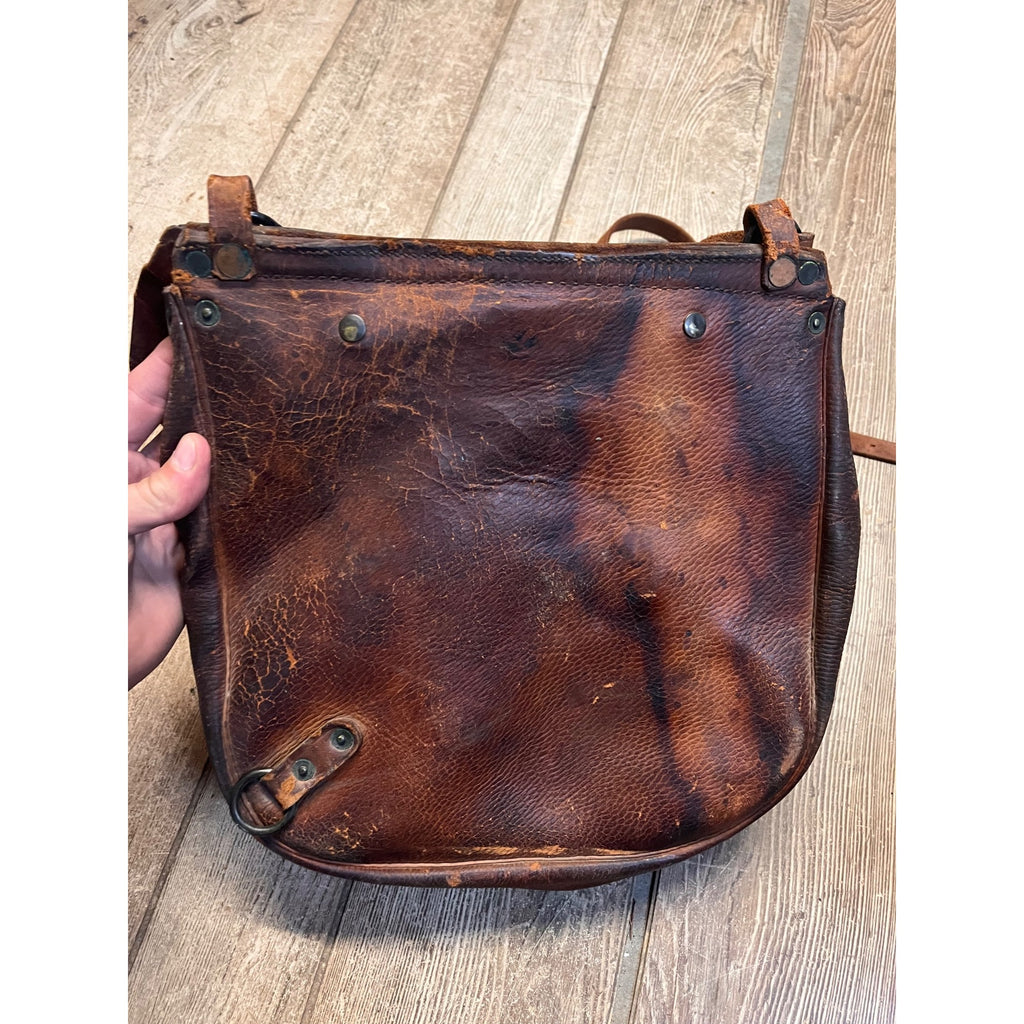 Original 1917 WWI US Cavalry Genuine Leather Saddlebag Messenger Bag WW1