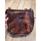 Original 1917 WWI US Cavalry Genuine Leather Saddlebag Messenger Bag WW1