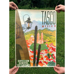 Original 1950s Mexico Taxco / Tasco Poster Vintage Art 19" x 25"
