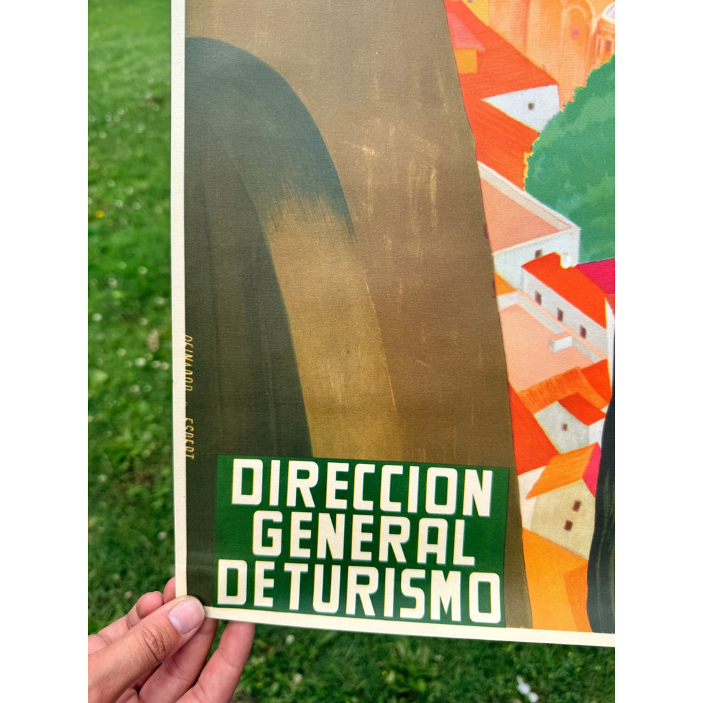 Original 1950s Mexico Taxco / Tasco Poster Vintage Art 19" x 25"