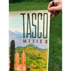 Original 1950s Mexico Taxco / Tasco Poster Vintage Art 19" x 25"