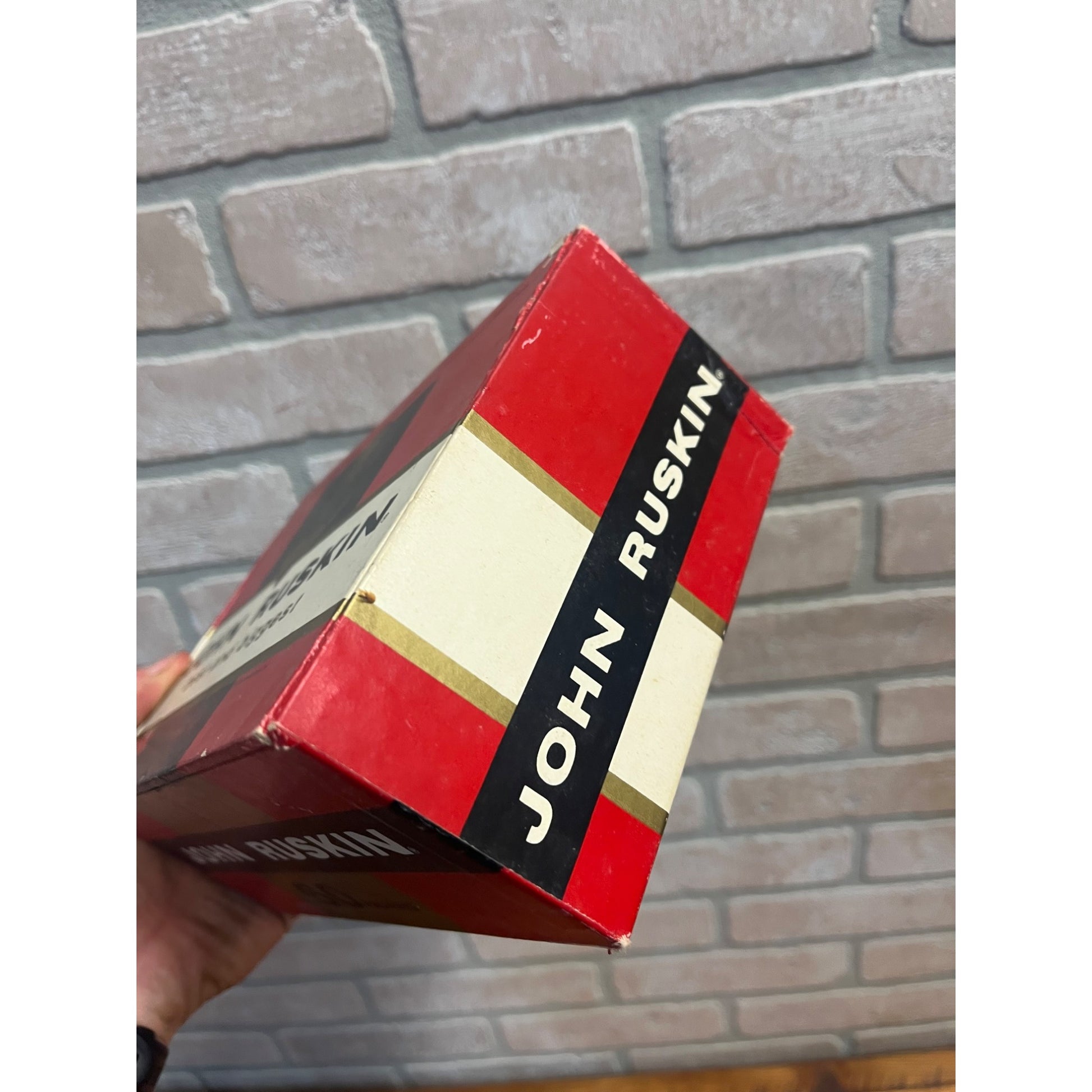 Vintage John Ruskin Cigar Box Advertising Pressed Cardboard Alabama