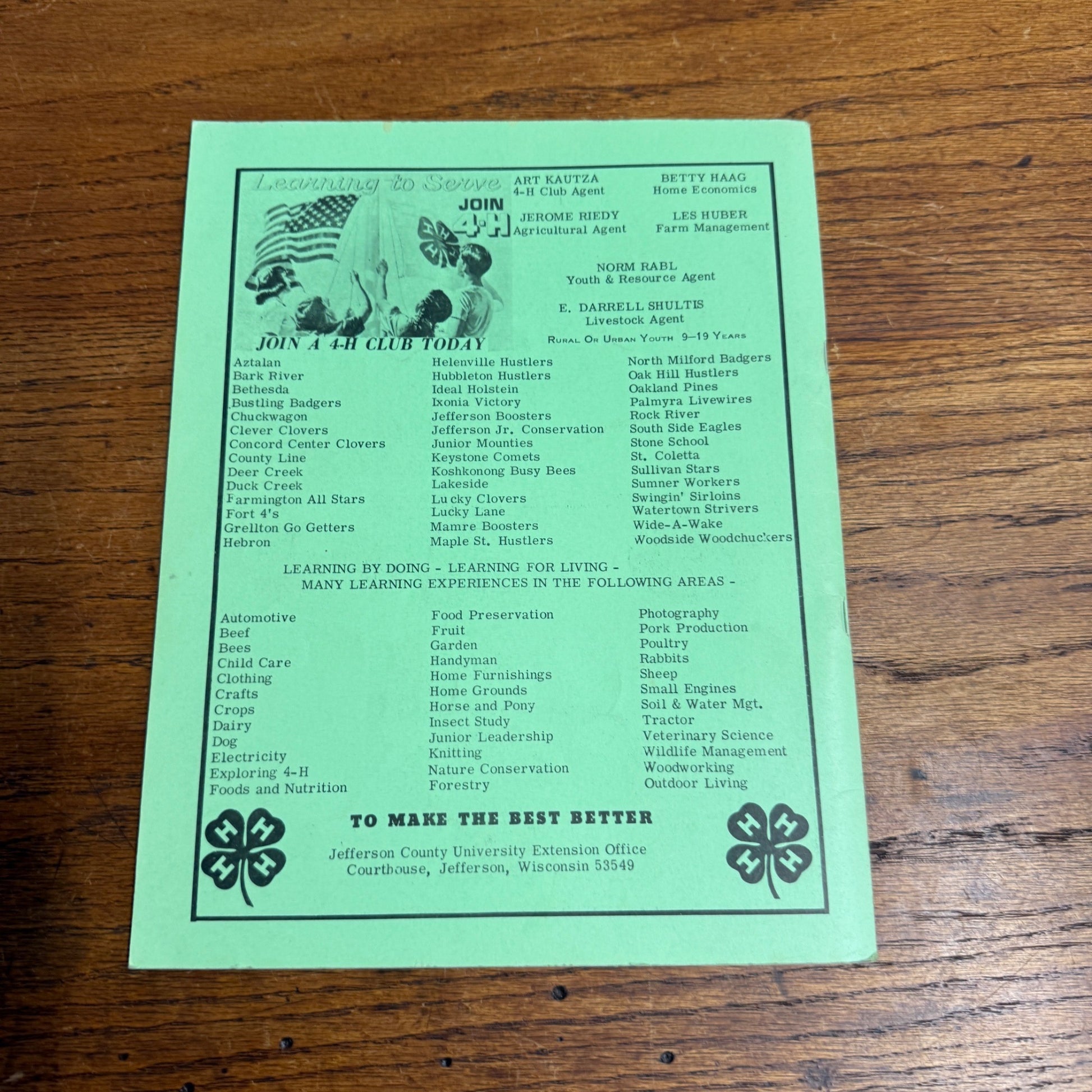 Vintage Jefferson County Wisconsin Official Farm Plat Book and Directory