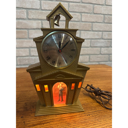 Vintage 1950's Mastercrafters Church # 560 Animated Lighted Clock - Works