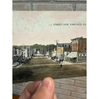 Vintage Street View Yorkville ILL. Illinois 1908 Postcard