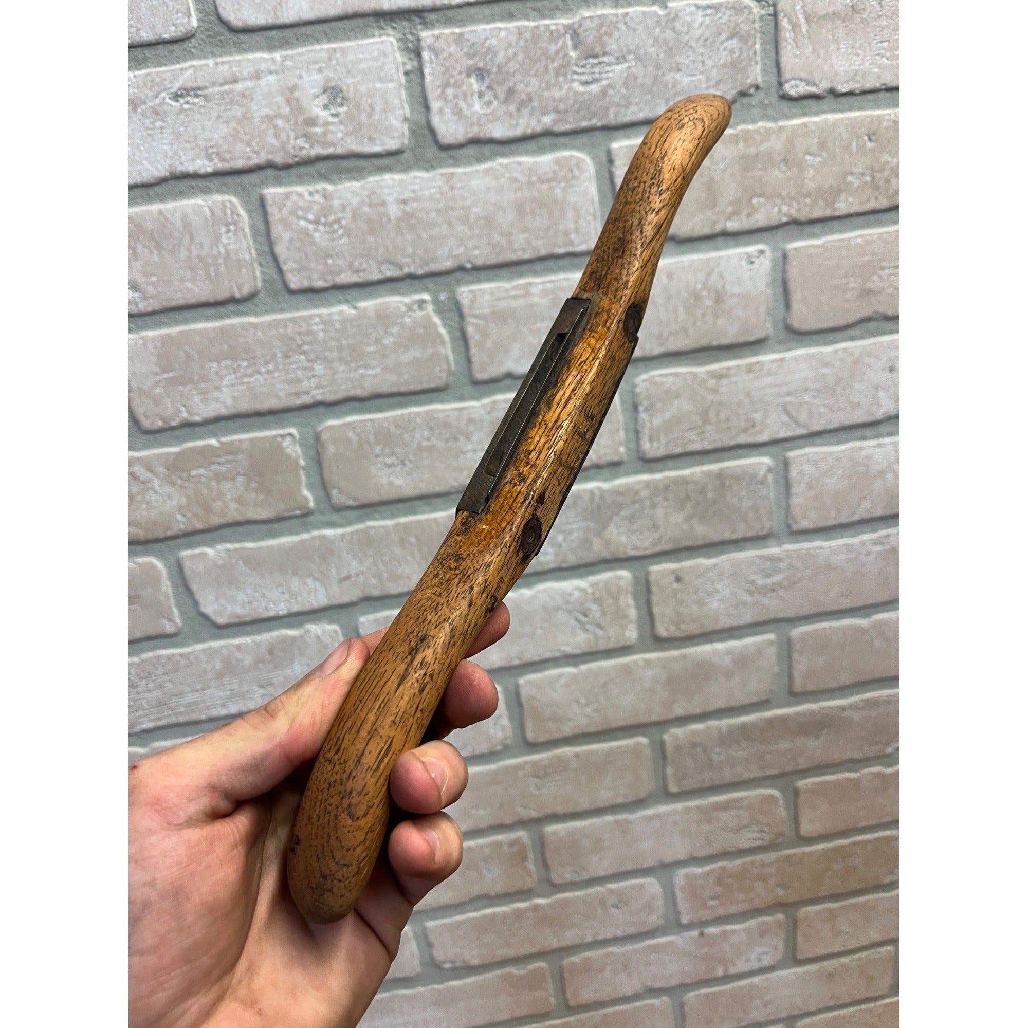 Primitive Antique Wooden Spokeshave Hand Scraper Knife Woodworking Tool Unmarked