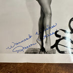 Vintage Lot (2) Gilligan's Island Signed Photos Tina Louise & Dawn Wells 5" x 7"