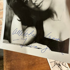 Vintage Lot (2) Gilligan's Island Signed Photos Tina Louise & Dawn Wells 5" x 7"