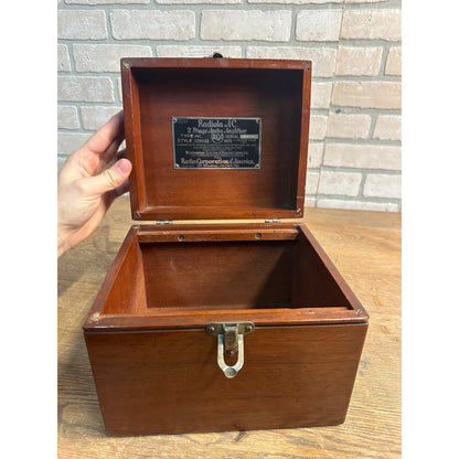 Vintage 1917 Wooden Case Box for Radiola AC Audio Amplifier RCA