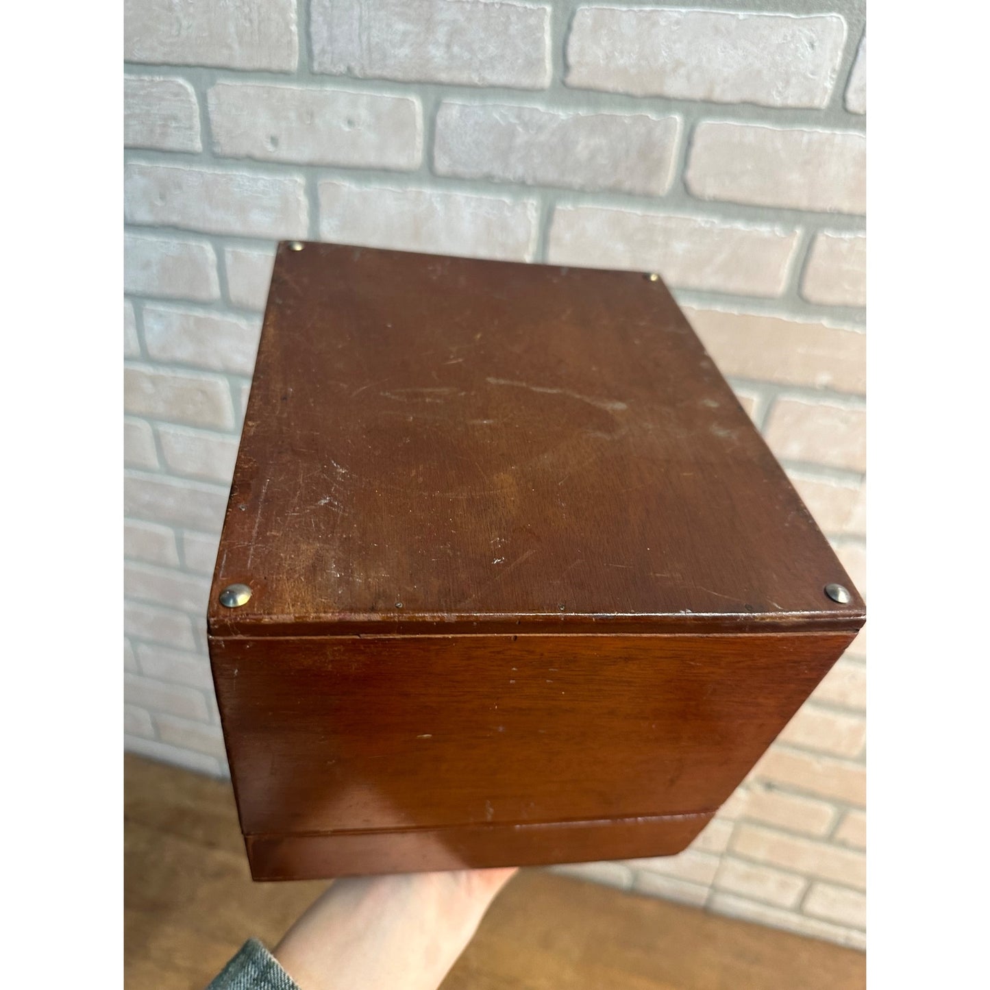 Vintage 1917 Wooden Case Box for Radiola AC Audio Amplifier RCA