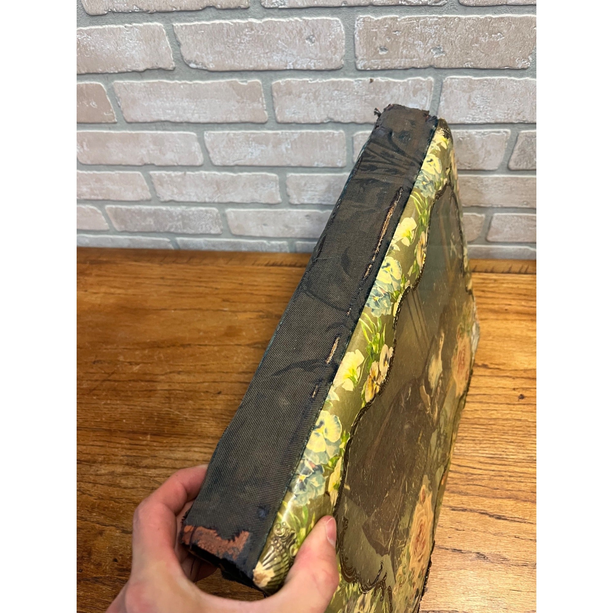 Antique Victorian LARGE Oversized Photo Album - Empty Unused - 24 Pages Cabinet Photos