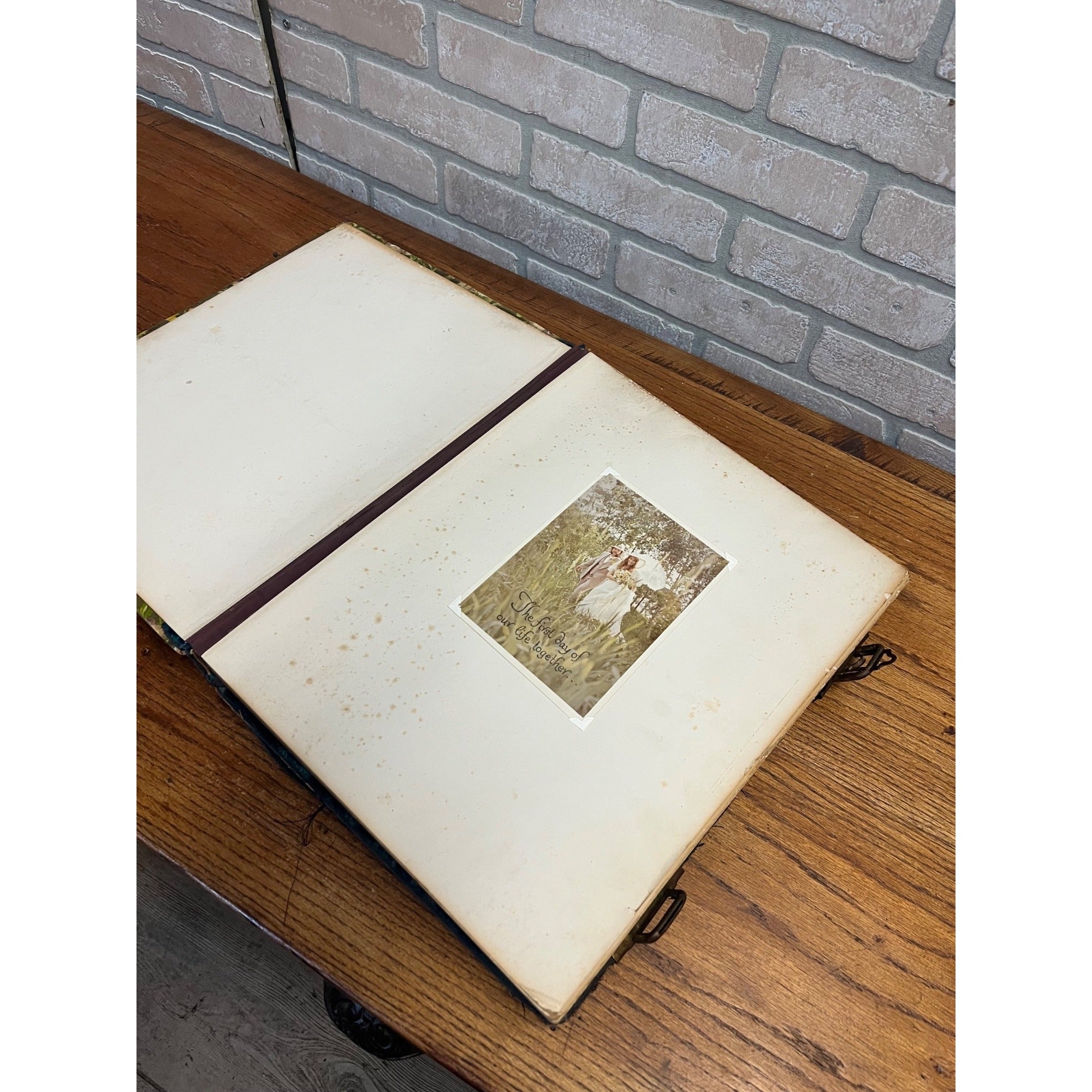 Antique Victorian LARGE Oversized Photo Album - Empty Unused - 24 Pages Cabinet Photos